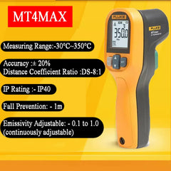 Fast Arrival FLUKE MT4 MAX/ MT4 MAX+ Infrared IR Thermometer Temperature Gauge Meter -30~400 C