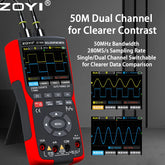 ZT-703S Dual-channel Oscilloscope Digital Multimeter 3in1