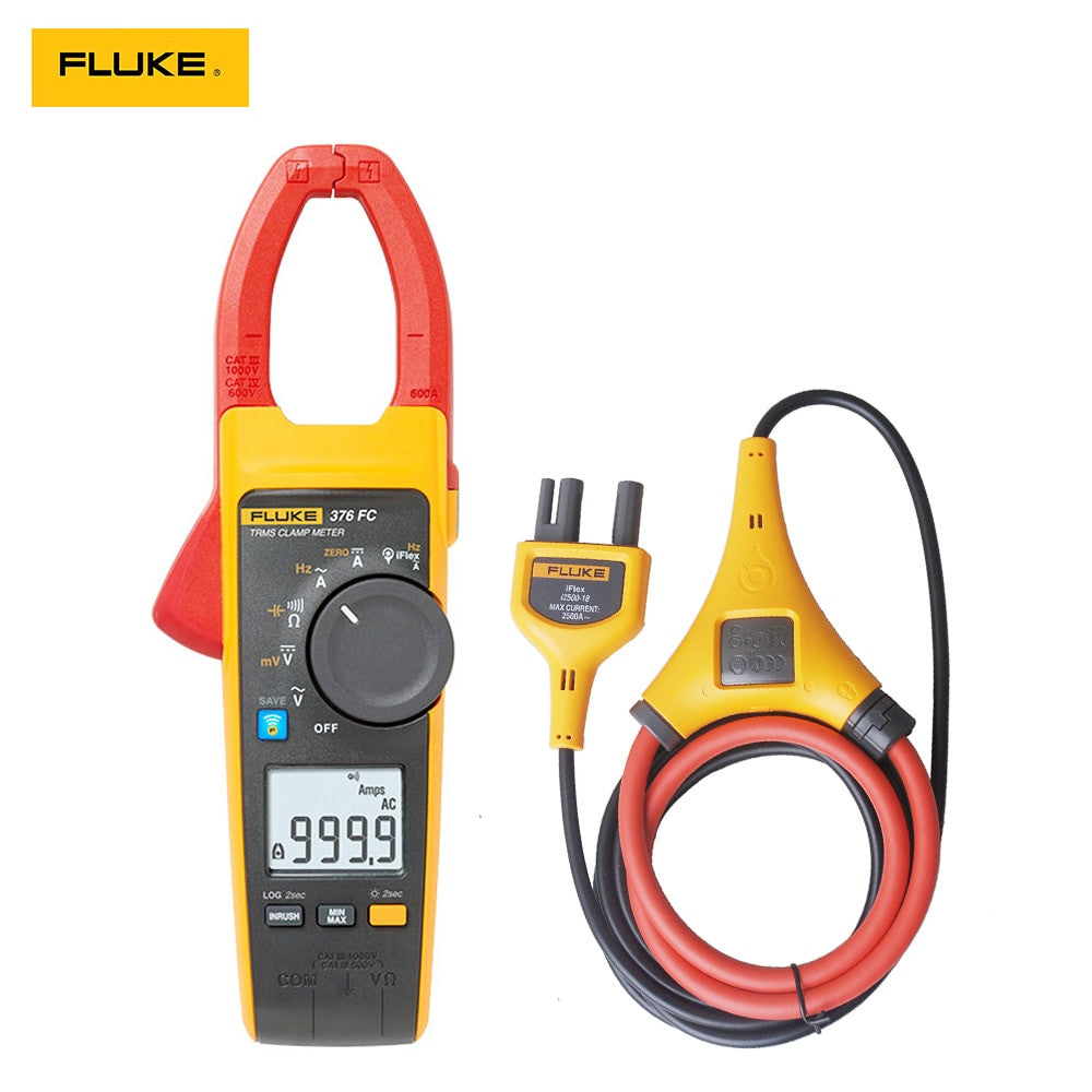 Fluke 376 FC True‑RMS AC/DC Wireless Clamp Meter with iFlex