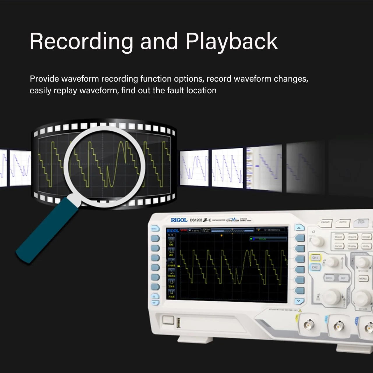 RIGOL DS1104Z-S Plus 100MHz Bandwidth Oscilloscope Signal Generator 4 Analog 16