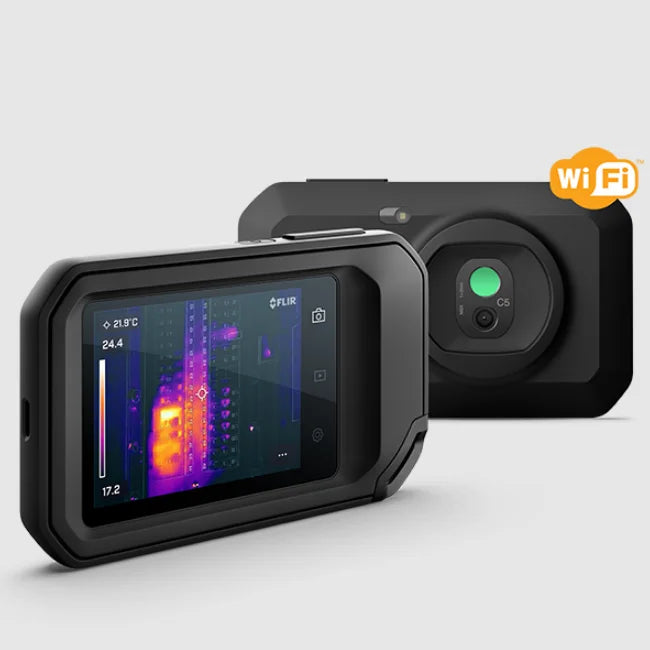 FLIR C5/C3-X Compact Thermal Camera - WiFi Pocket Infrared Imager, Inspection Tool for Heater & Water Pipe Temperature