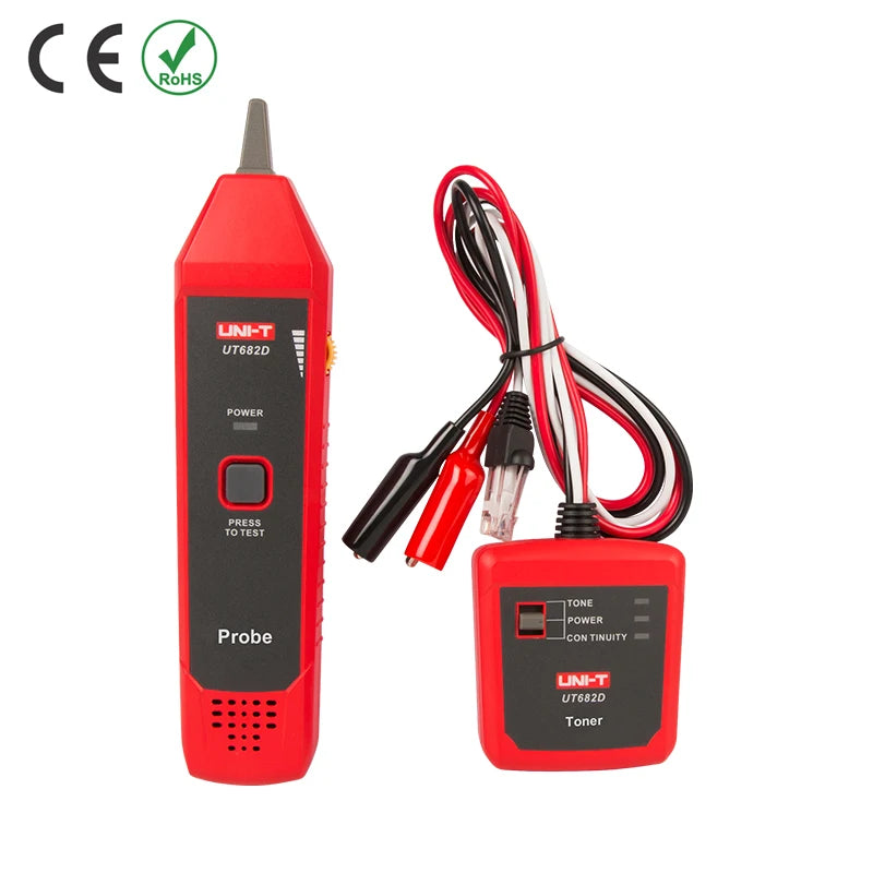 UNI-T UT682 Series Wire Tracker Toner Probe Telephone Line Network Cable  Ethernet LAN Tester Calibration Detector Line Finder