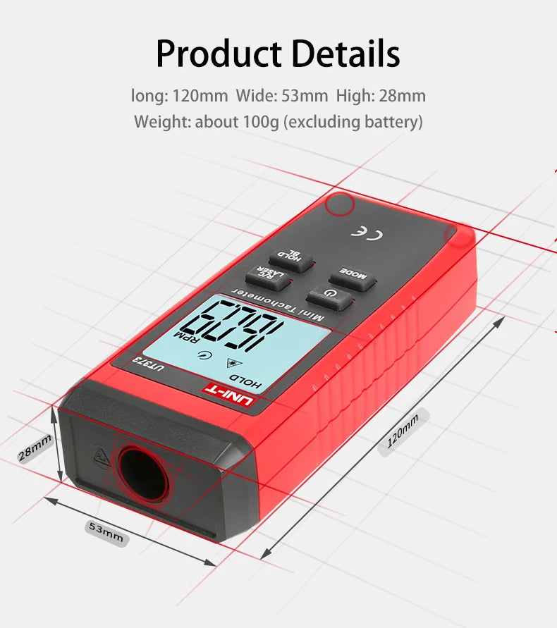 UNI-T Mini Digital Laser Tachometer UT373