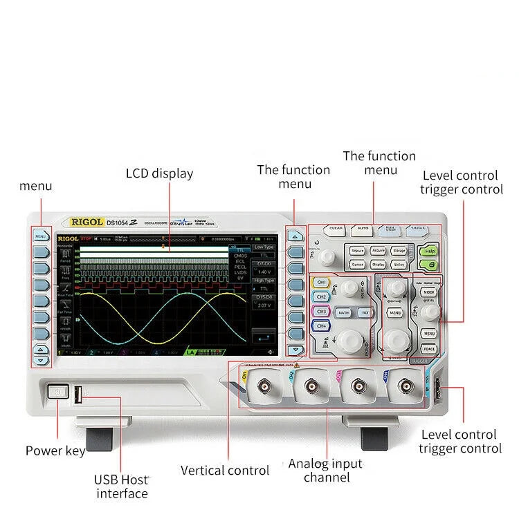 RIGOL DS1054Z 50MHz Bandwidth 4-Channel Digital Oscilloscope