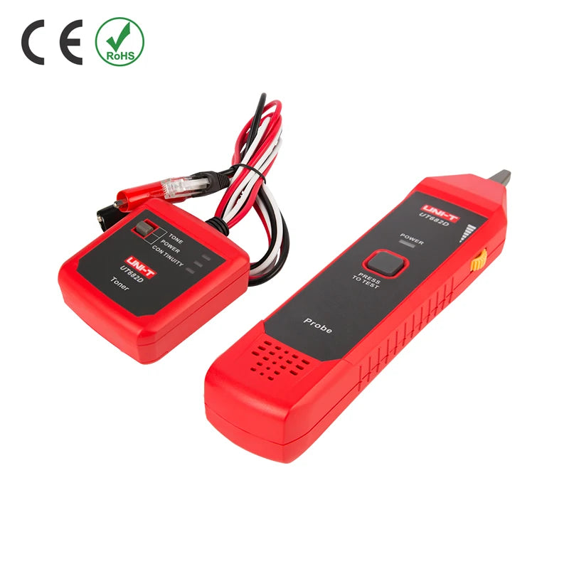 UNI-T UT682 Series Wire Tracker Toner Probe Telephone Line Network Cable  Ethernet LAN Tester Calibration Detector Line Finder