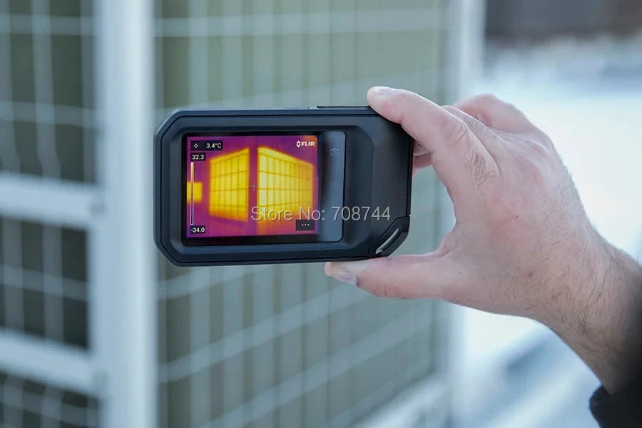 FLIR C5/C3-X Compact Thermal Camera - WiFi Pocket Infrared Imager, Inspection Tool for Heater & Water Pipe Temperature
