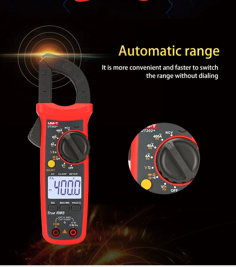 UNI-T Clamp Meter UT201 UT202 UT202A UT203 UT204 Plus Digital  Multitester