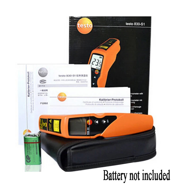 Testo 830-S1/-T1/-T2/-T4 Industrial Temperature Infrared Thermometer Testo 830 S1/T1/T2/T4 Measurement Range -30 ~ +350C/+400 C