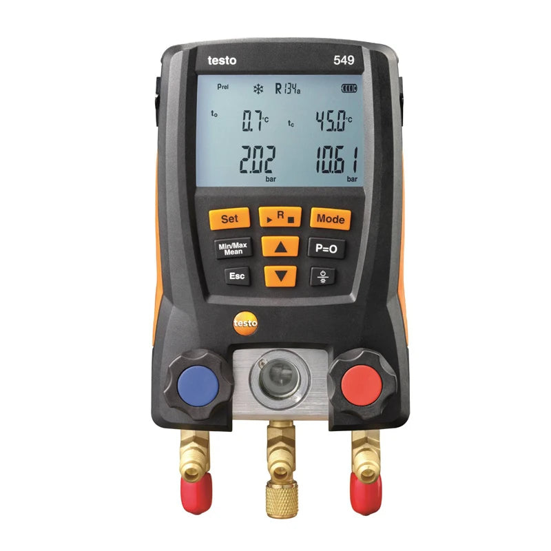 Testo 549 Digital Manifold Gauge 2 Valves System