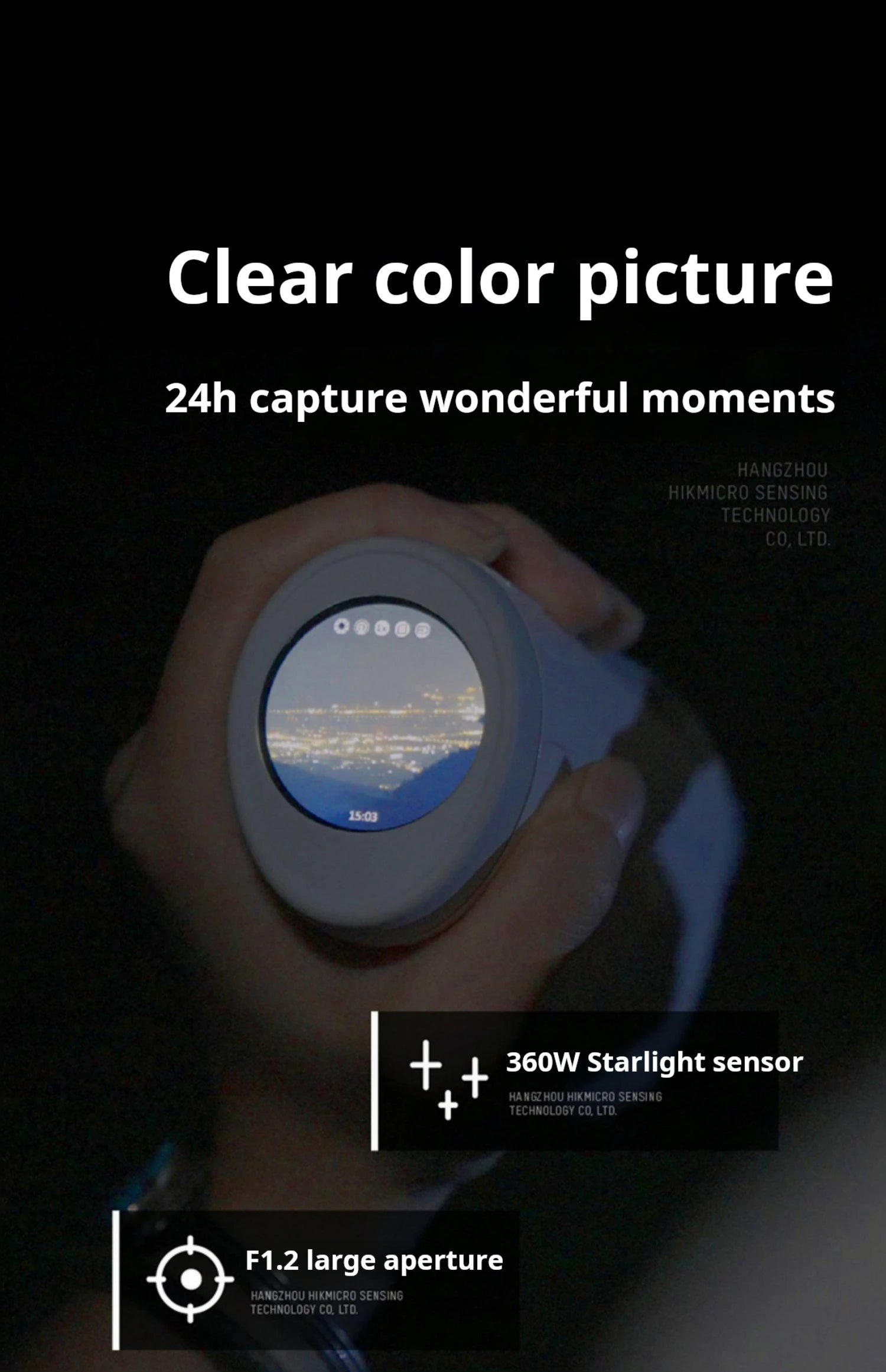 HIKMICRO H4D full-color night vision device, low light high-definition infrared thermal imaging telescope