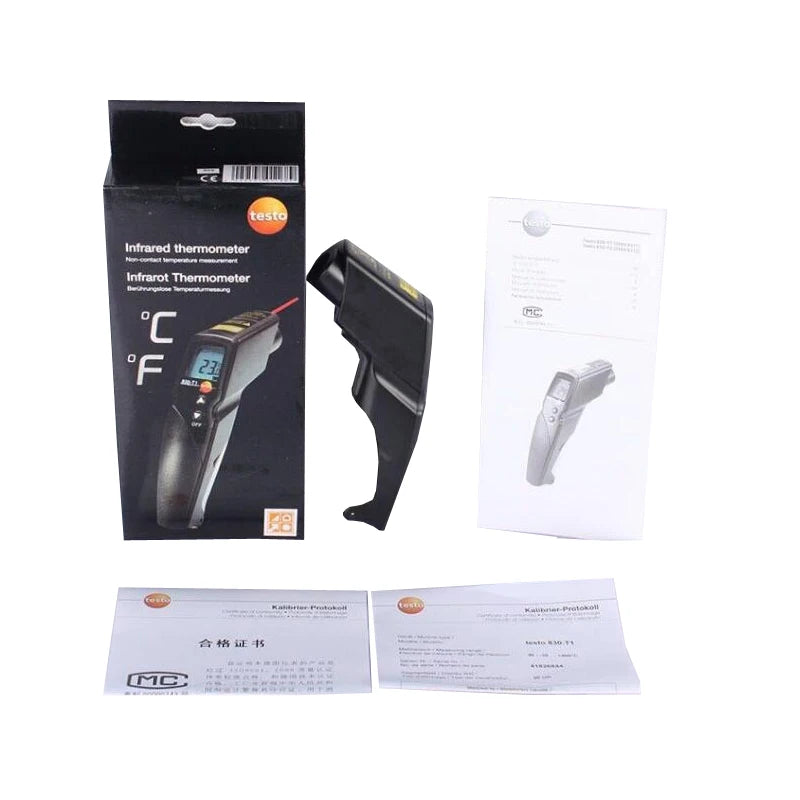 Testo 830-S1/-T1/-T2/-T4 Industrial Temperature Infrared Thermometer Testo 830 S1/T1/T2/T4 Measurement Range -30 ~ +350C/+400 C