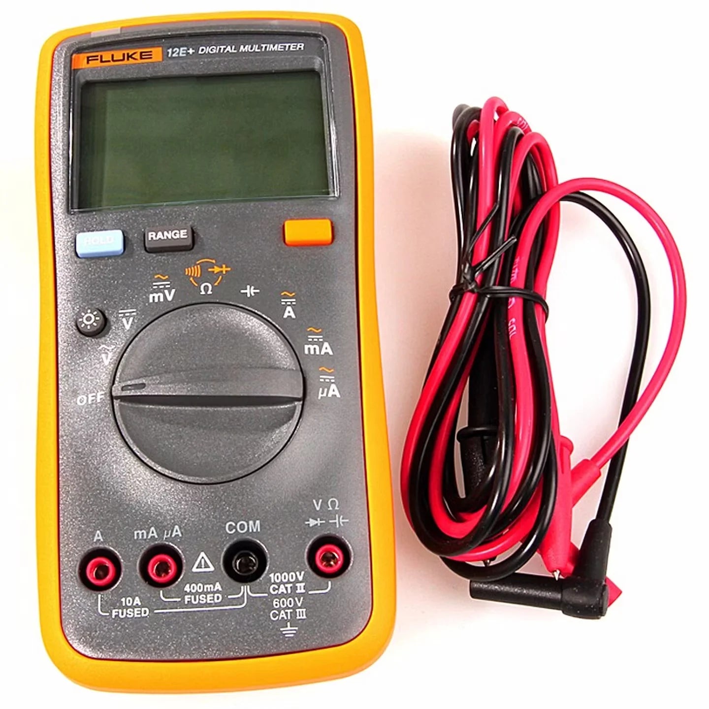 Fluke 12E+ Digital multimeter, AC/DC 1000V/10A range, milliampere/microampere, resistor, capacitor, diode test tools