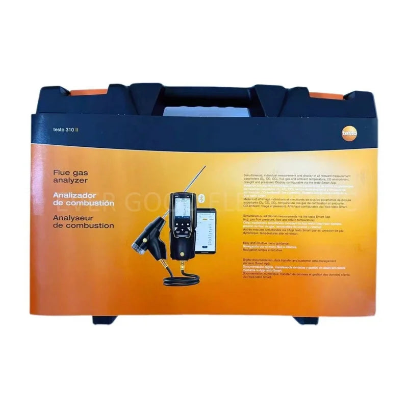 Testo 310 II Flue Gas Combustion Analyzer O2 CO CO2 Measuring Range 0 To 4000 ppm 0563 3104 01