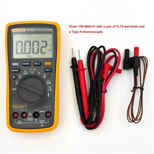 Fluke 15B/17B MAX Digital Multimeter Audible/Visual Alarm CATIII 600V AC/DC