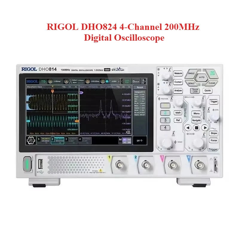 Original New RIGOL DHO824 4-Channel 200MHz Digital Oscilloscope