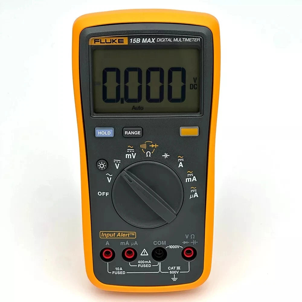 Fluke 15B/17B MAX Digital Multimeter Audible/Visual Alarm CATIII 600V AC/DC