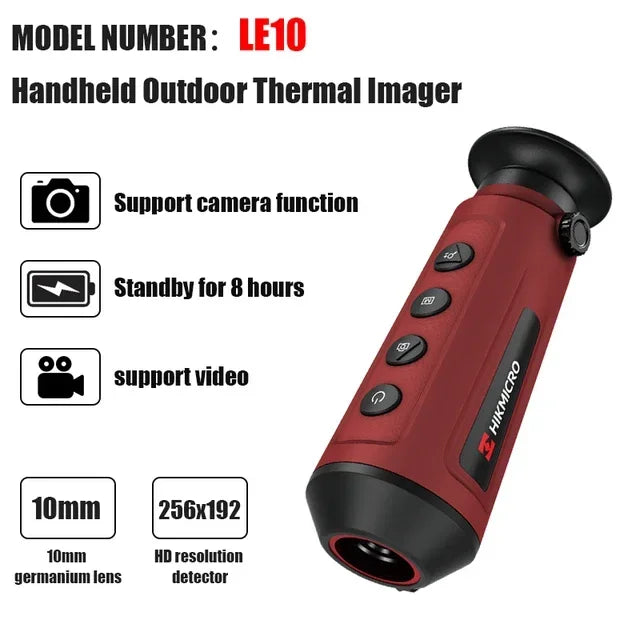 Hikmicro Thermal Monocular LE10/LE15 IP67 WiFi 970m For Night Vision Hunting Camping