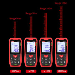 UNI-T Laser Rangefinder LM50A LM70A LM100A LM120A Laser Distance Meter Digital Range Finder Tape Measure