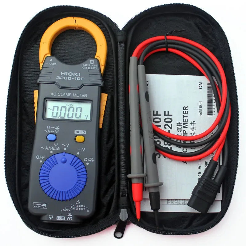 Hioki 3280-10F Clamp Meter 1000A AC True RMS Ultra-Slim 16mm Jaw 600V CAT III Backlit Drop-Proof Brand New Kit for Electricians