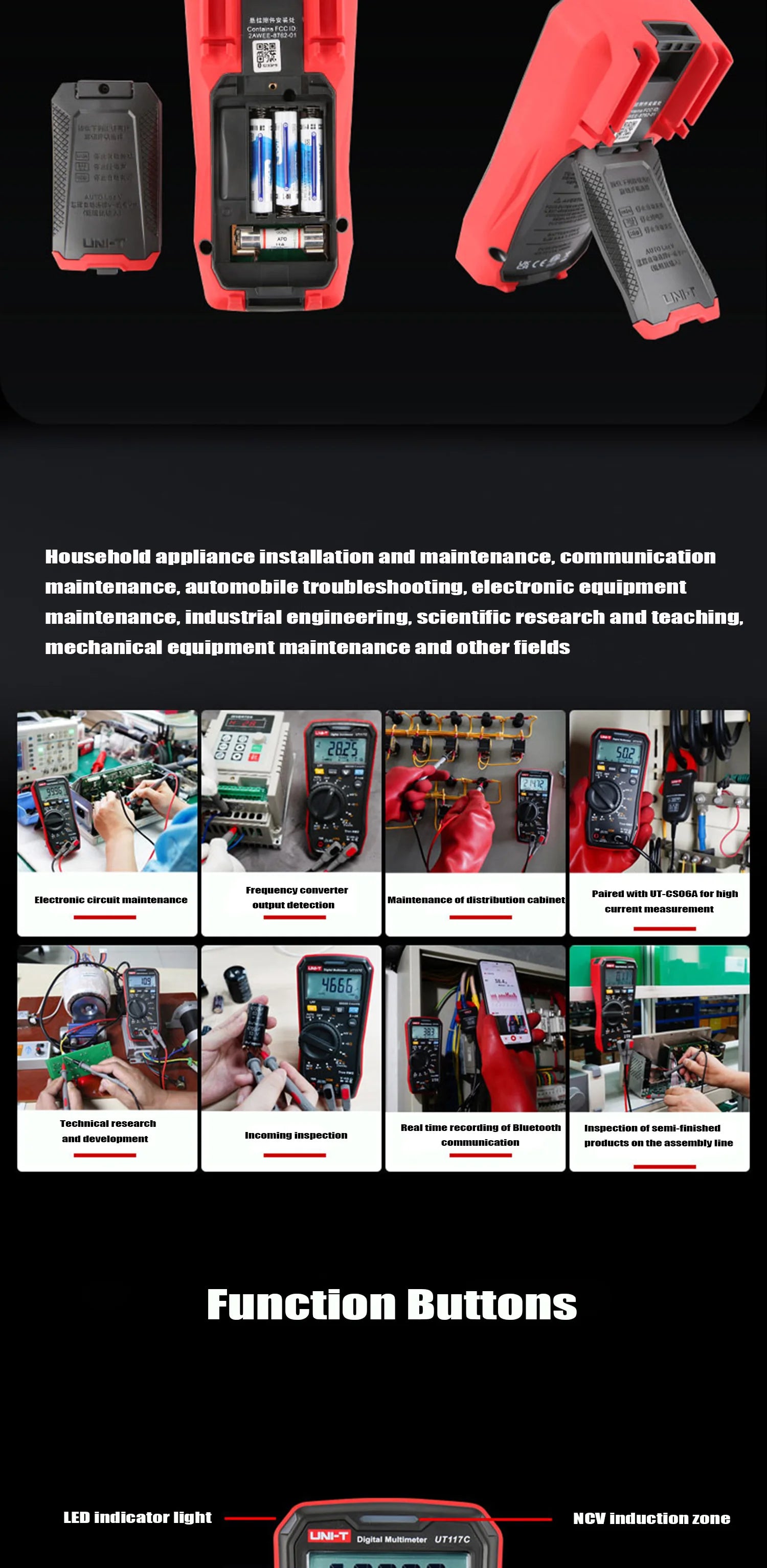 UNI-T UT117C High-precision True Effective Value Professional Multimeter