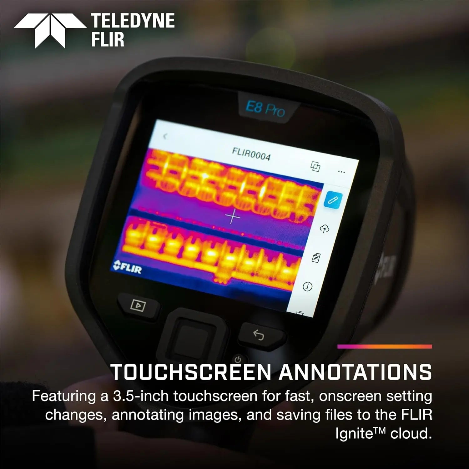 FLIR E8 Pro Commercial Thermal Imaging Camera High Resolution Infrared With Wifi And FLIR Ignite Cloud