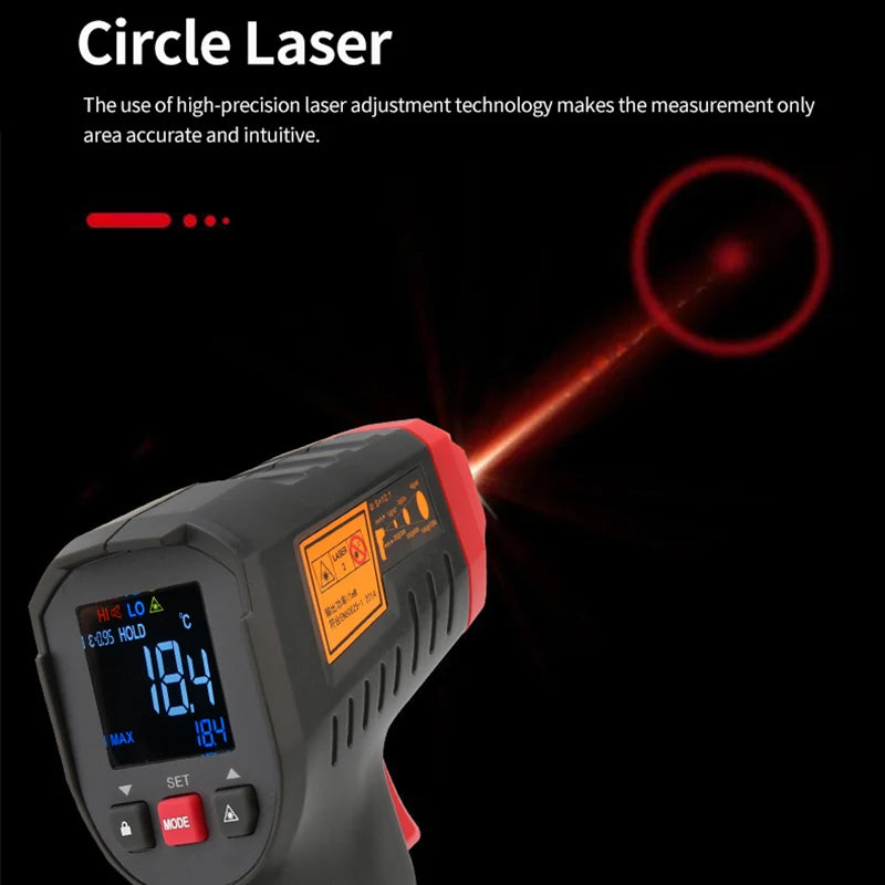 UNI-T UT306S UT306C Digital Thermometer Non Contact Household Industrial Infrared Laser Temperature Tester Meter Gun -50℃-500℃