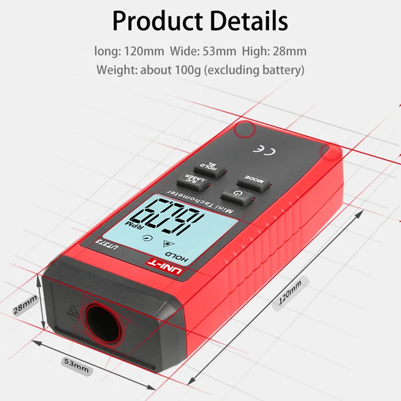 UNI-T Mini Digital Laser Tachometer UT373