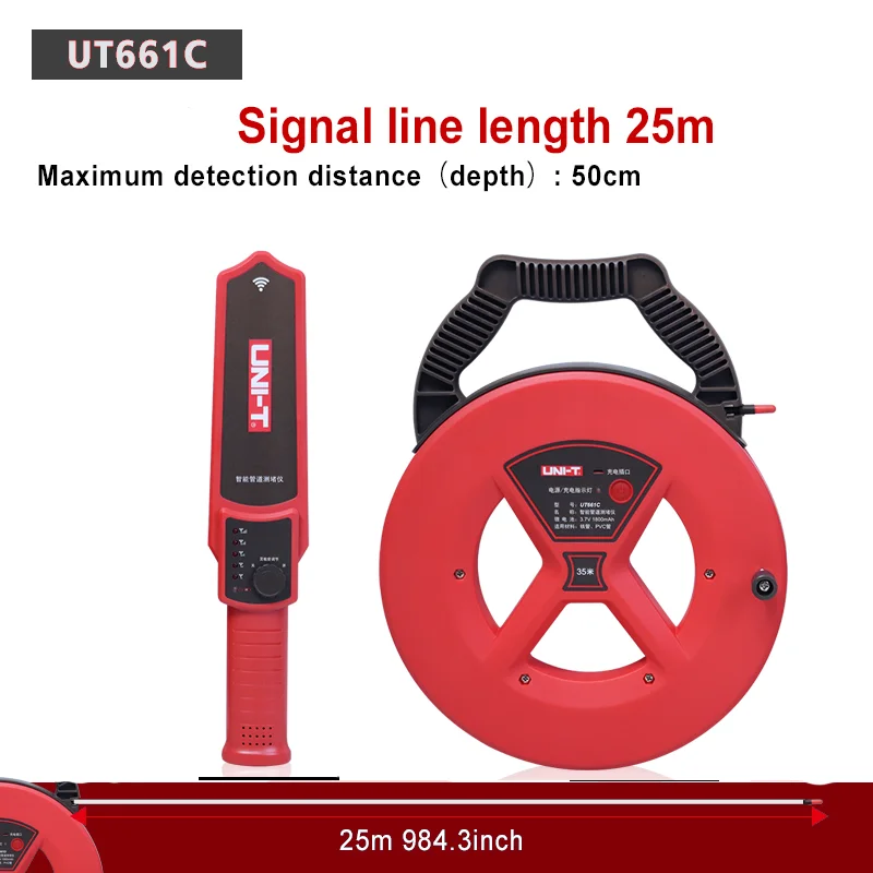UNI-T Wall Iron Pipe Blockage Detector UT661A UT661B
