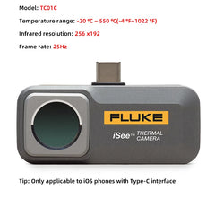 Fluke TC01B/TC01C mobile phone thermal imager iOS thermometer -20 ℃~550 ℃ temperature measuring tool IP56
